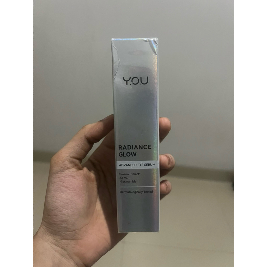 YOU Radiance Glow Advanced Eye Serum Eye Cream Mencerahkan Mata Panda dengan Sakura Extract, Niacina