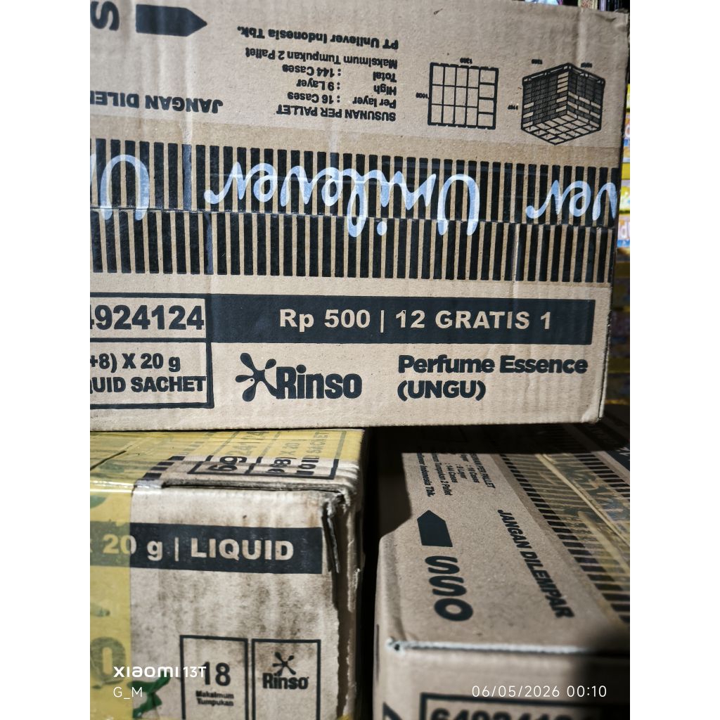 PROMO Rinso cair 500 1 dus / karton