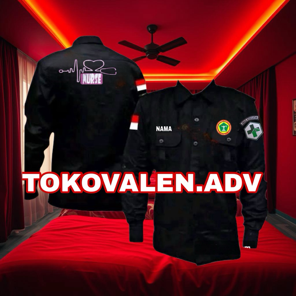 KEMEJA NURSE LENGAN PANJANG TERBARU KEMEJA PPNI ATASAN BAJU PPNI KEMEJA PERAWAT BAJU PERAWAT
