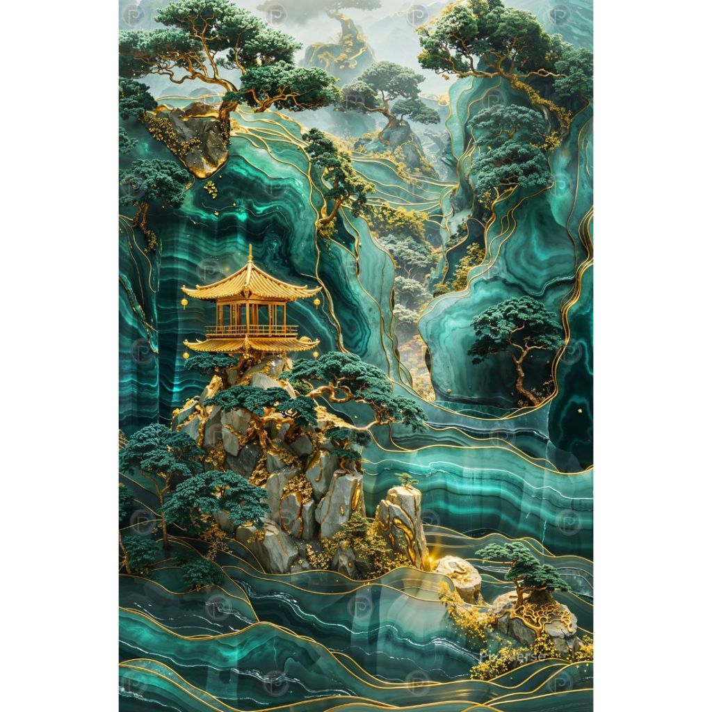 Wallpaper Custom Dinding Pemandangan Jepang Gunung Fuji Aesthetic HD UV