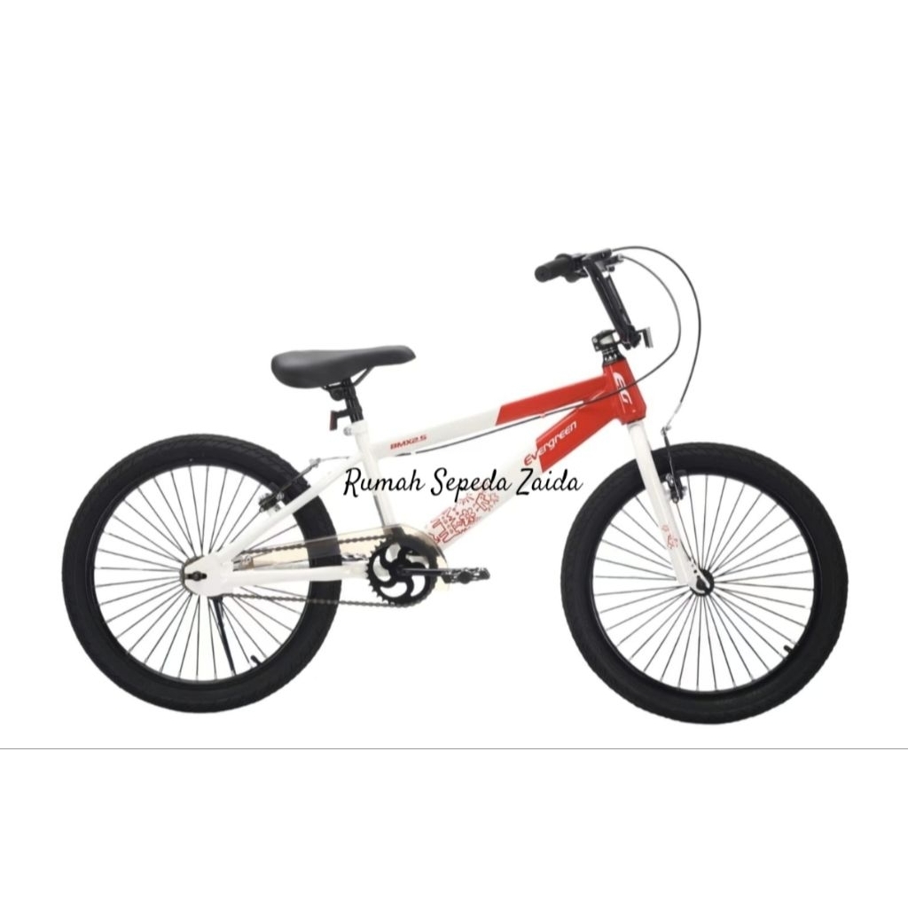 SEPEDA BMX 20 EVERGREEN CLASSIC MERAH PUTIH BAN 2.50