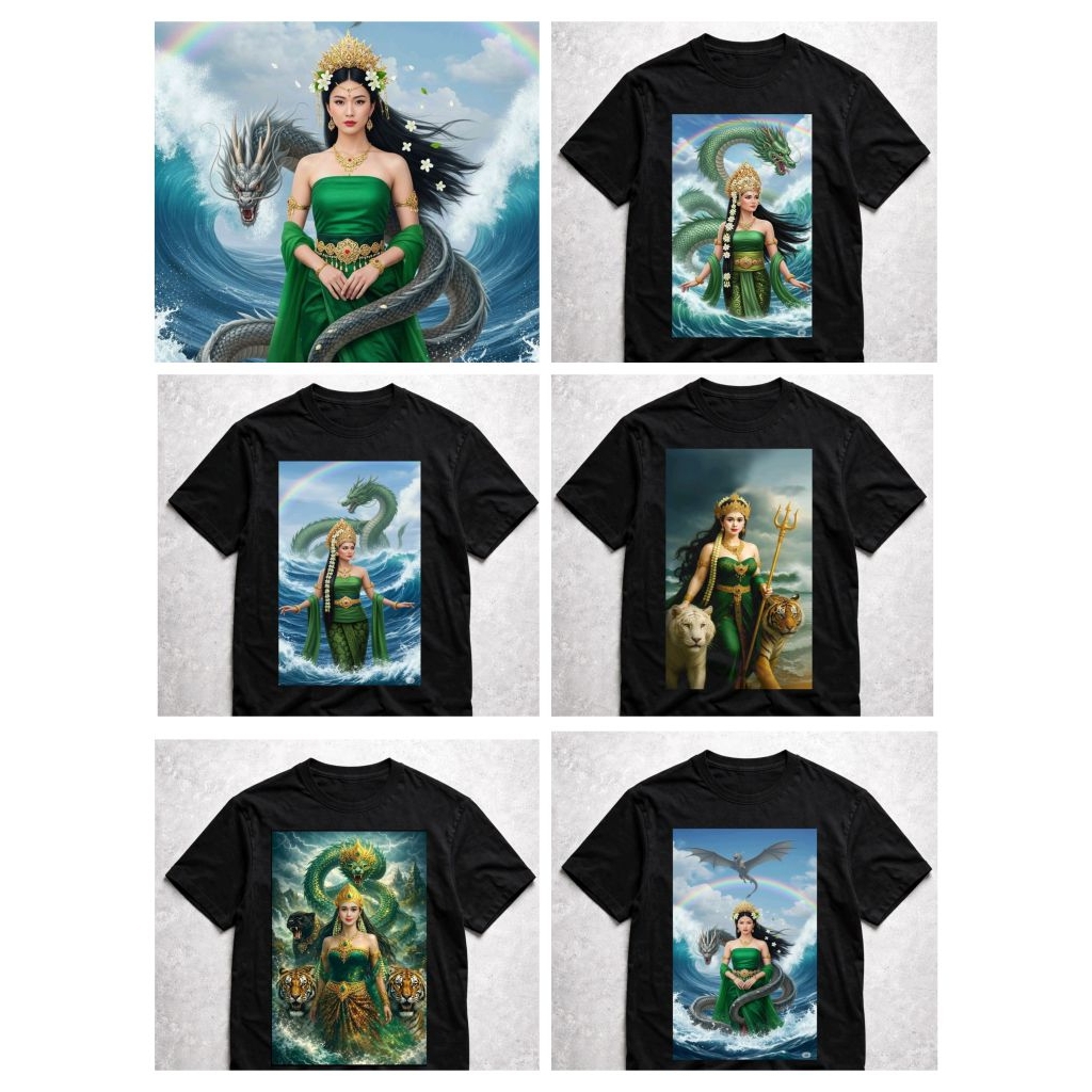 KAOS VINTAGE NYI RORO KIDUL COLLECTION KAOS NYI RORO KIDUL ART