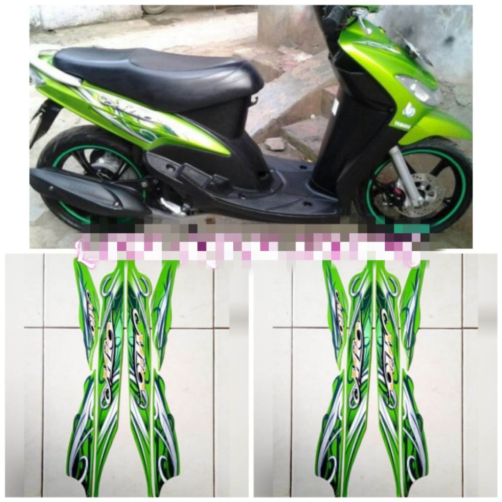 STRIPING MIO SPORTY TAHUN 2010 2011 HIJAU