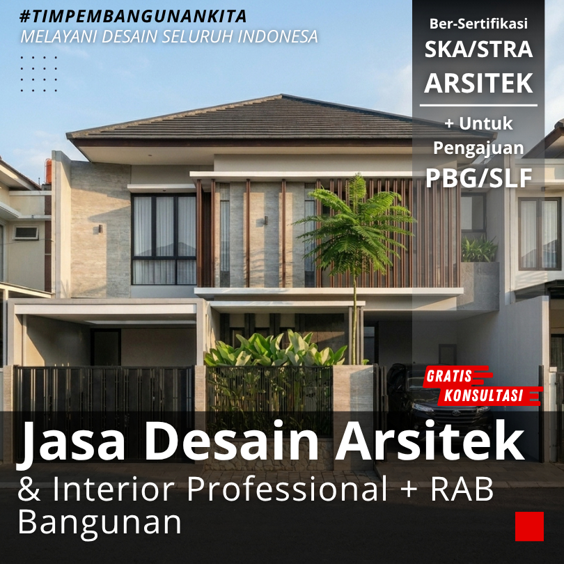 JASA DESAIN ARSITEK RUMAH, VILLA, KANTOR, CAFE , DLL. [TERMASUK INTERIOR DAN RAB]