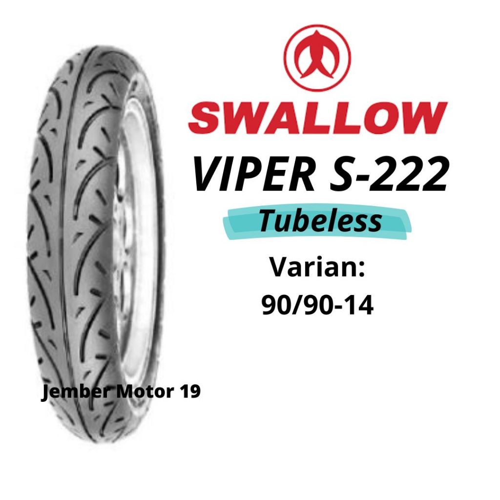BAN MOTOR SWALLOW 90/90-14 S-222 VIPER TUBELESS