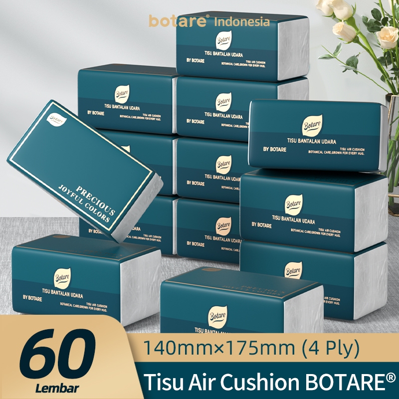 [10 pcs]Botare Air-Cushion Tisu Muka Deluxe Lembut 4 Lapisan 240 helai