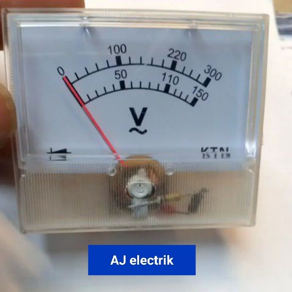 VU Meter AC STAVOL ANALOG Besar 55mm 300Volt Kualitas Bagus untuk Pengukuran Tegangan Listrik