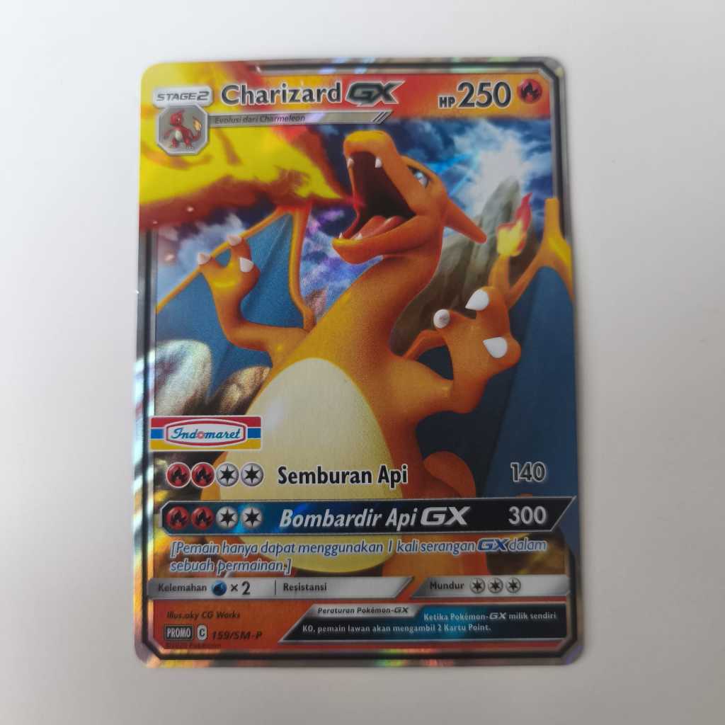 Charizard GX Indomaret Promotion Card 159/SM-P Pokemon TCG Indonesia