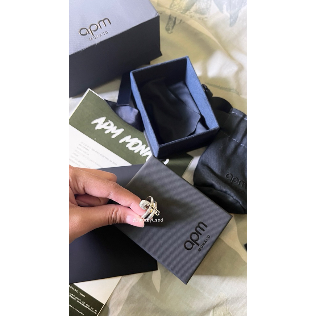 APM MONACO SAFETY PIN RING CINCIN PENITI