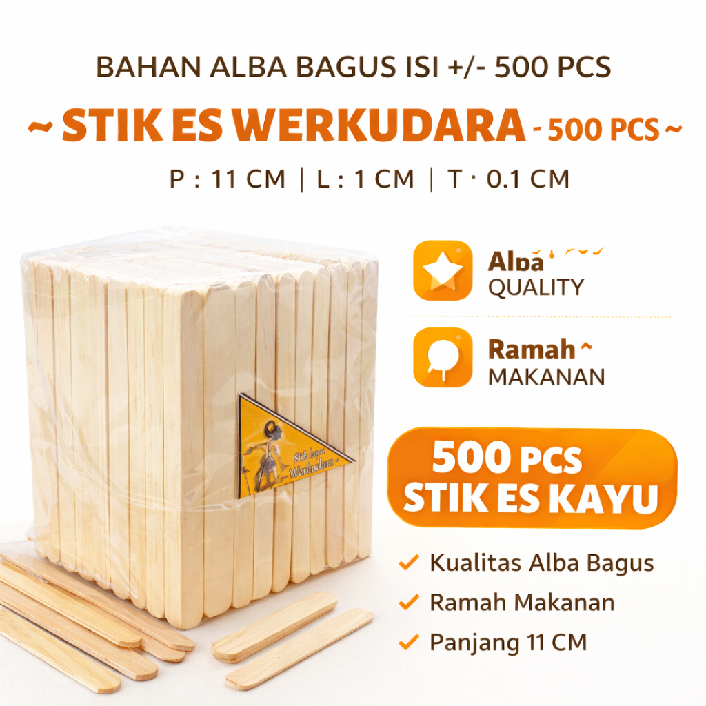 UKURAN PANJANG STIK ES KRIM   / HARGA STIK KAYU ES KRIM   / KREASI STIK ES KRIM WARNA WARNI
