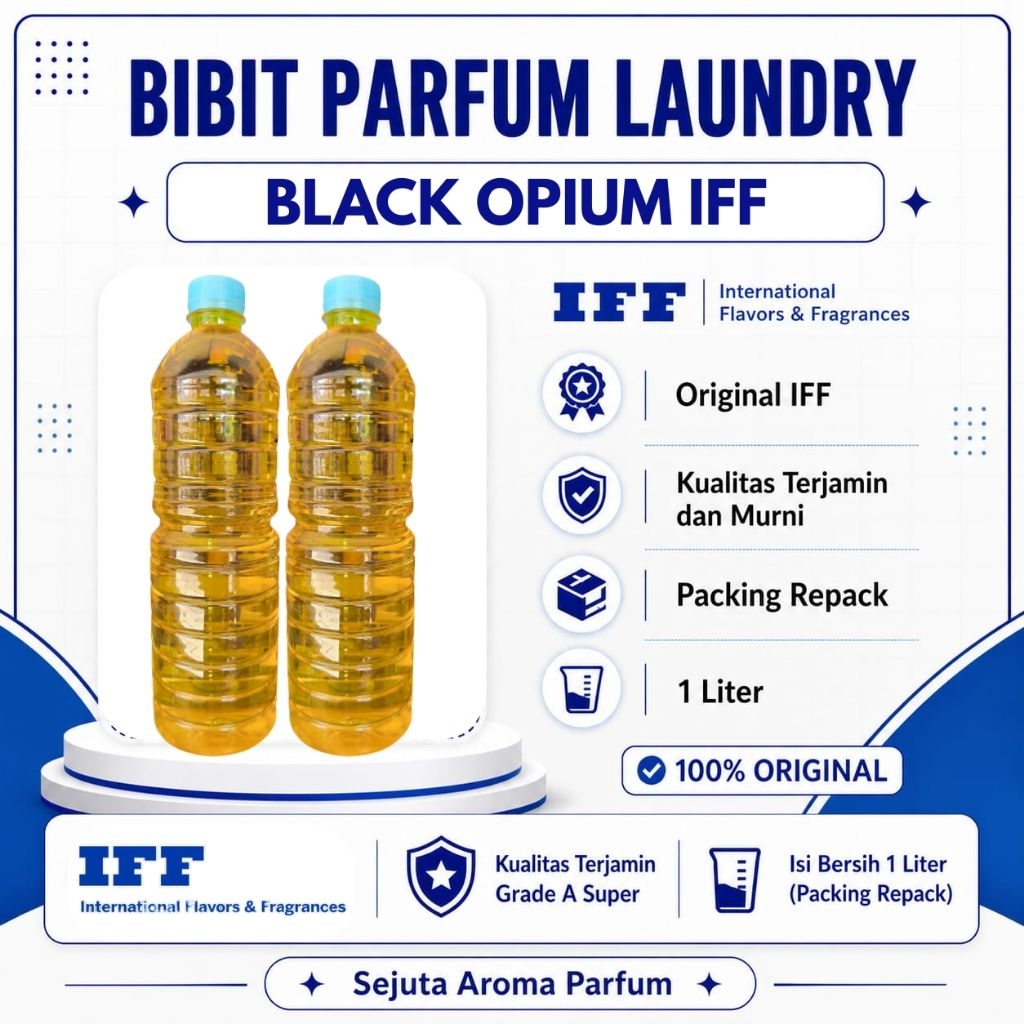 BLACK OPIUM (BIBIT PARFUM LAUNDRY) ORIGINAL IFF UK.1 Ltr