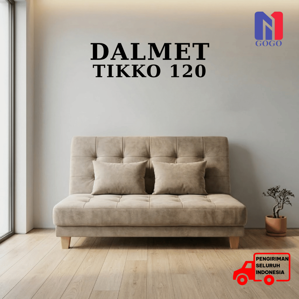 Sofa Minimalis / Sofa Lipat Ruang Tamu / Sofa Bed Ruang Tamu / Tikko 120