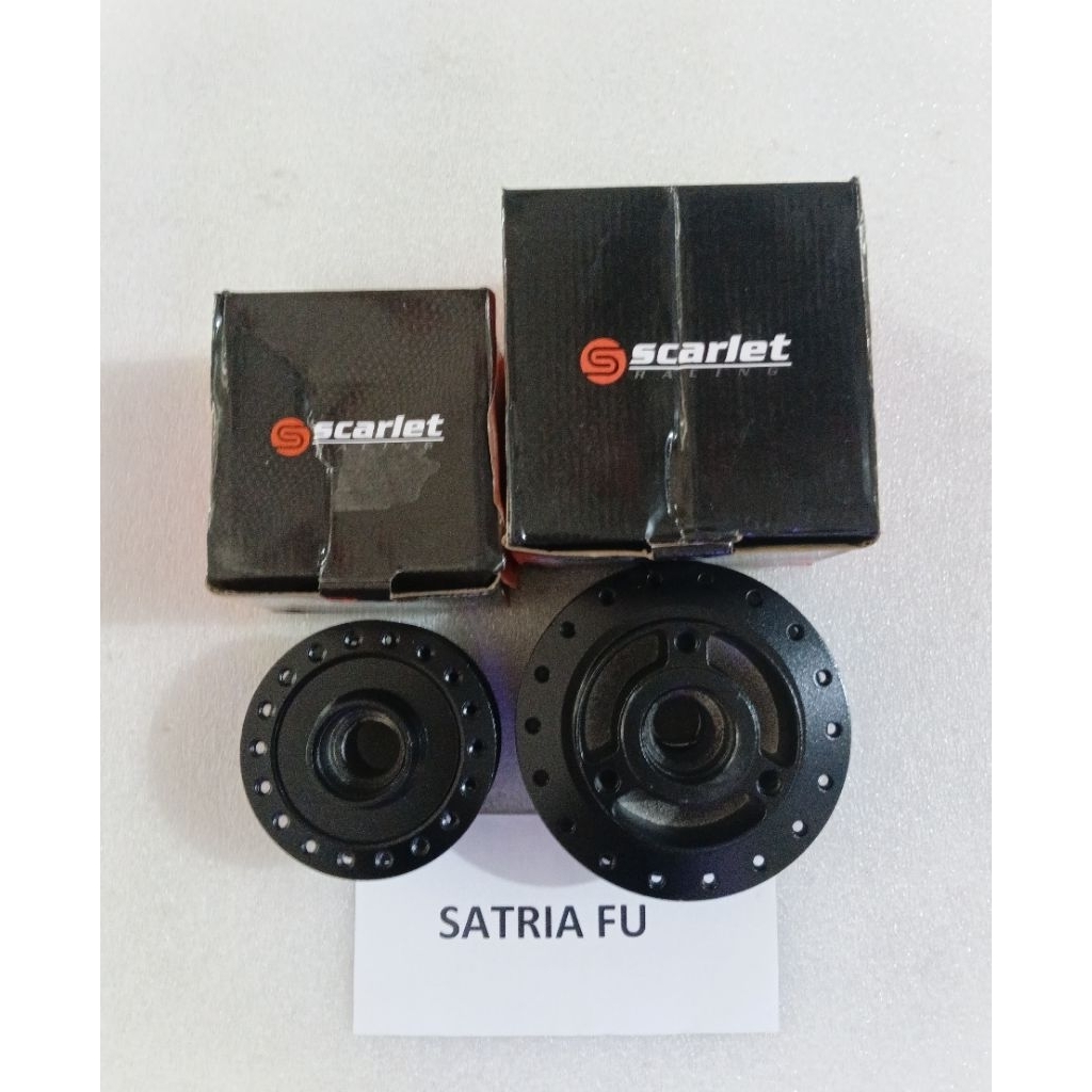 1 SET TROMOL SATRIA FU ORIGINAL SCARLET RACING HITAM, BAHAN PREMIUM BERKUALITAS, ANTI KARAT DAN TAHA