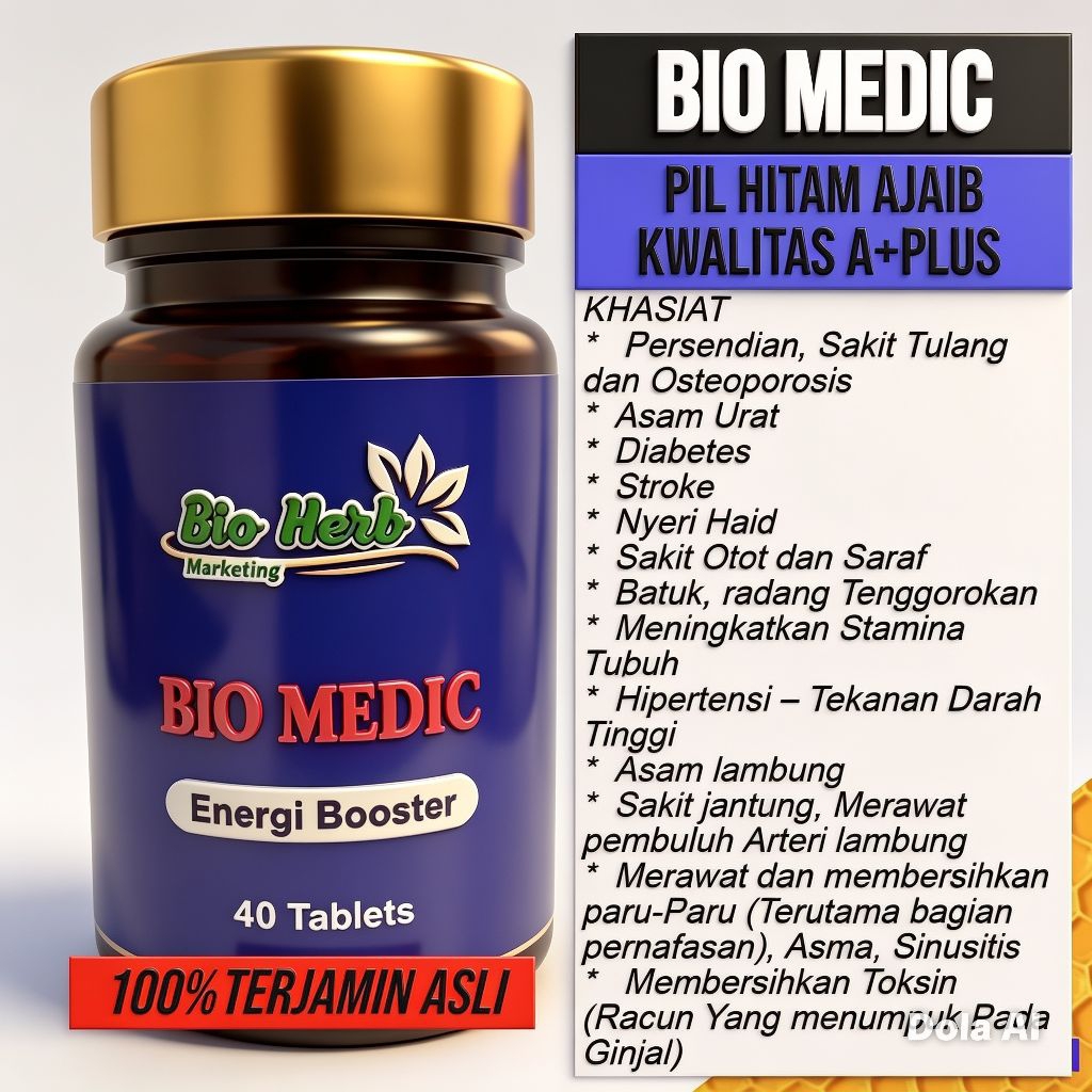 Bio Medic | Herbal | Suplemen | Stroke | Asam Urat | Rematik | 100% Original [BELI 10 GRATIS 1]