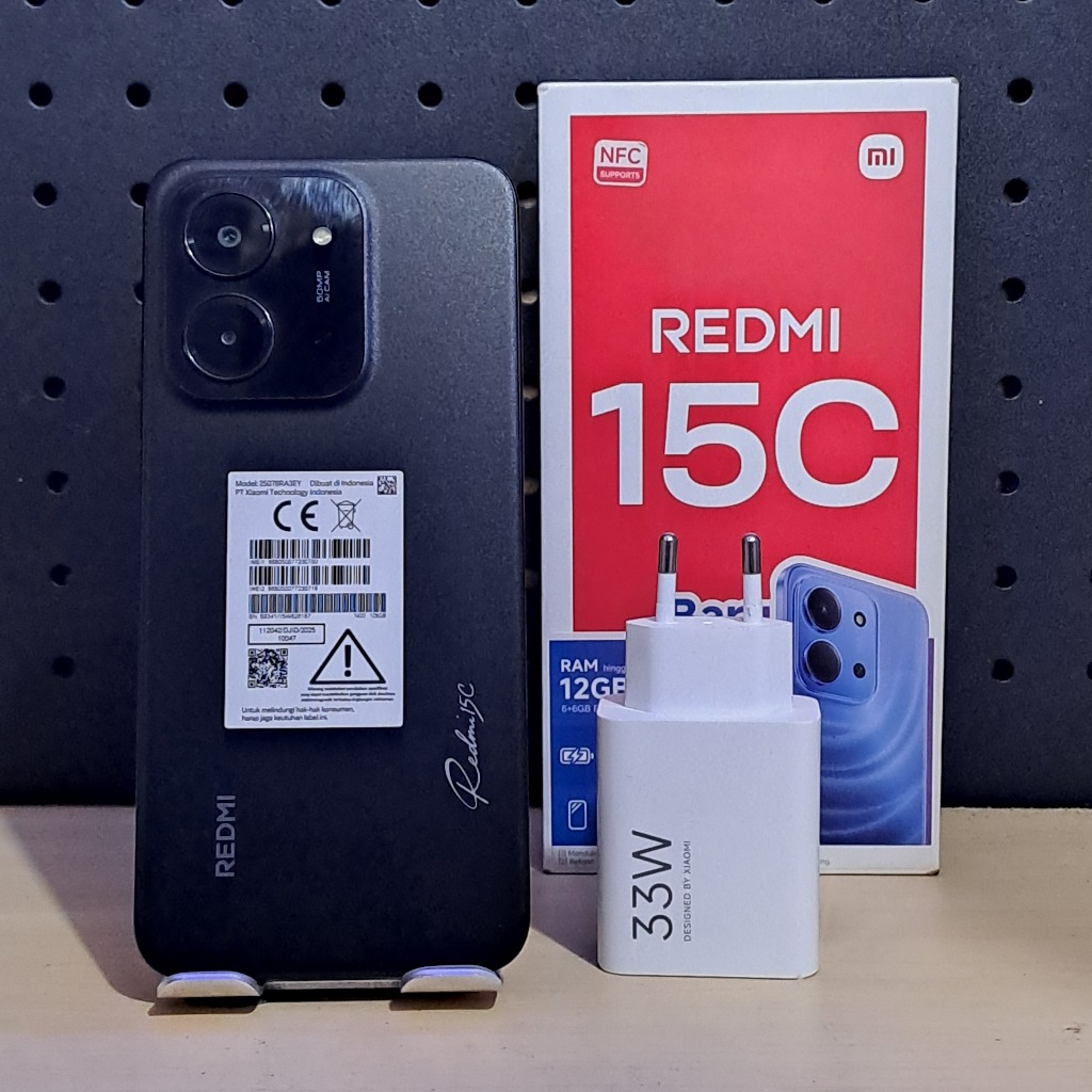 REDMI 15C 6/128GB SECOND FULLSET BERGARANSI