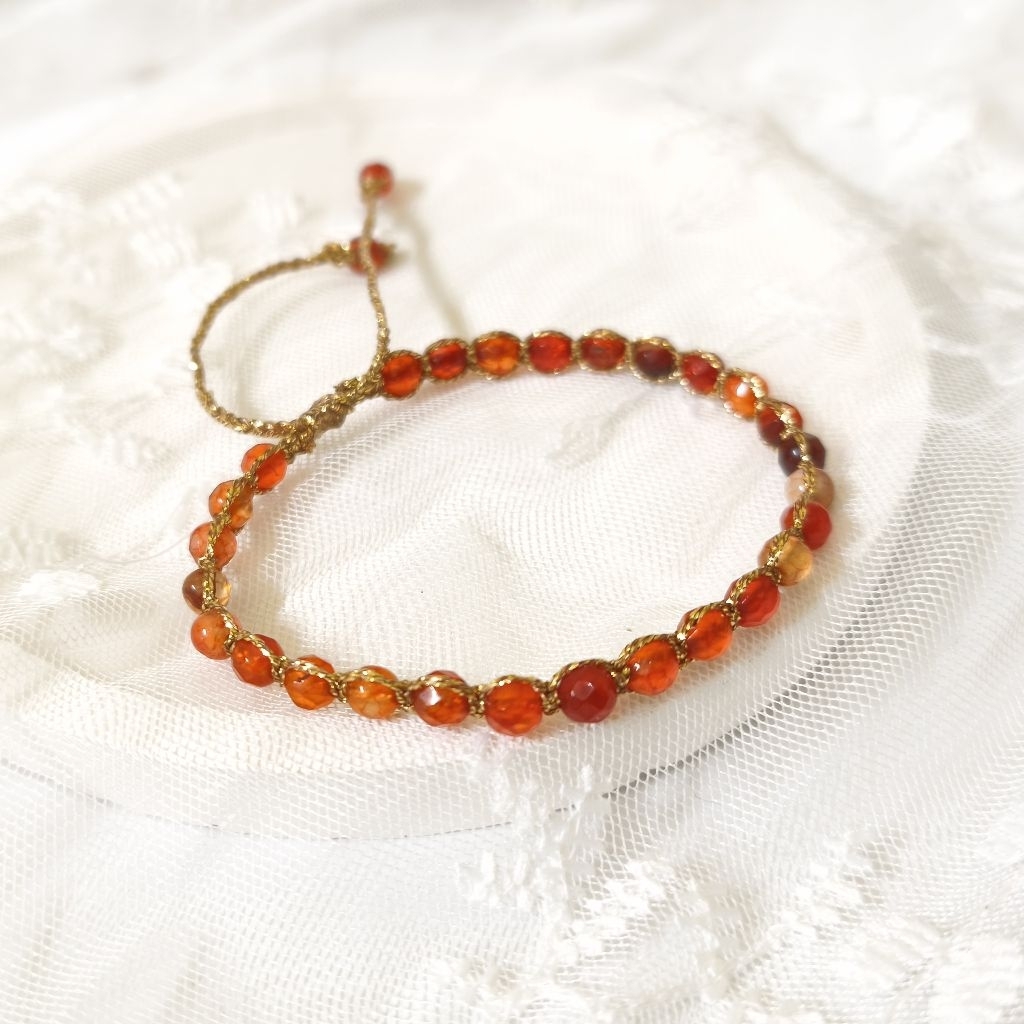 BRACELET CARNELIAN STONES AGATE TALI SAMAPURA