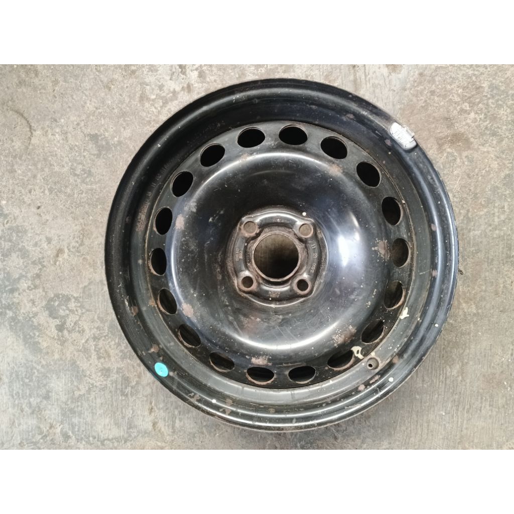 Velg Velk pelek pelk Kaleng besi Pcd 4x100 Ring 15 Honda mobilio brio jazz