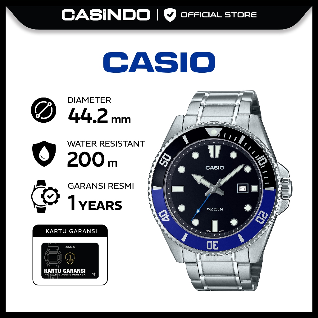 Jam Tangan Casio General MDV-107D-1A2VDF Analog
