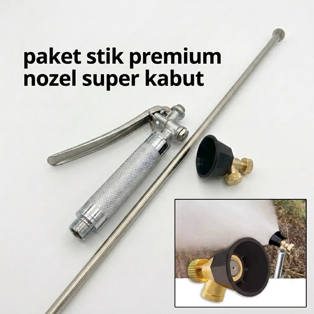 Stik Hendel Stenles Nozel Adzultable Super Kabut / Nozel Super Kabut / Hendel Sprayer Premium / Stik