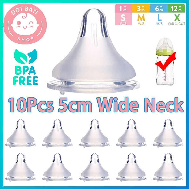 COD DOT BABY Dot Bayi Silicone Wide Neck 5cm BPA FREE Anti Colic Nipple Pengganti Dot Botol Susu Bay