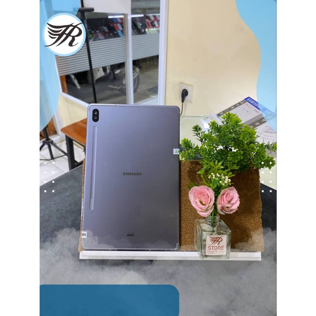 samsung tab s6 lte 6/128gb second bergaransi