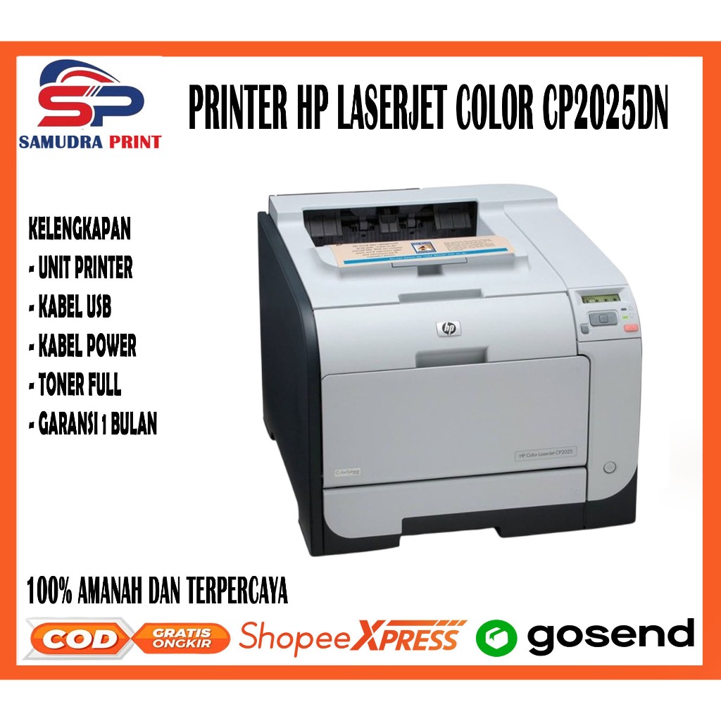 printer hp color laserjet cp 2025 dn cp2025dn murah bergaransi