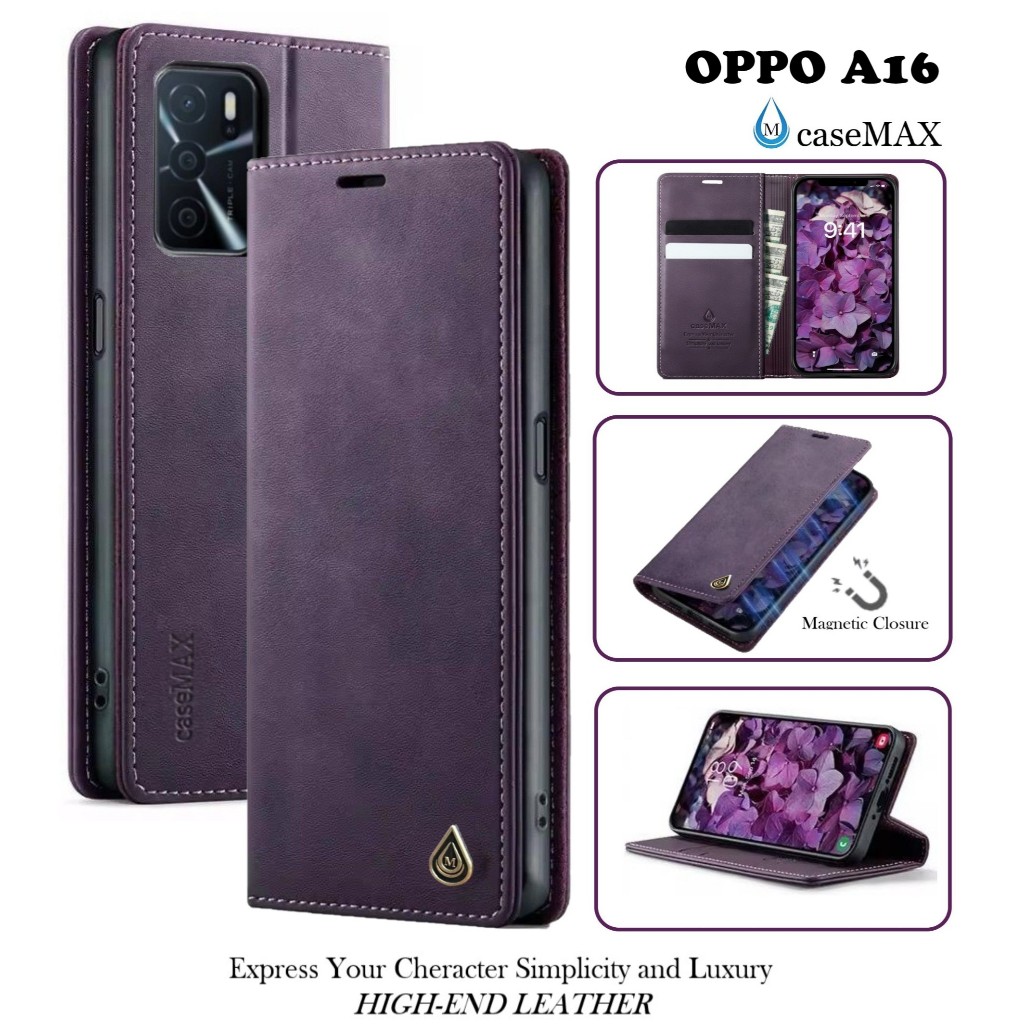 FLIP COVER OPPO A16 LEATHER CASE FLIP OPPO A16