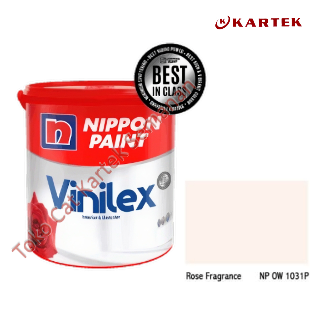 Nippon Paint Vinilex ROSE FRAGRANCE NP OW 1031P Cat Tembok Interior Eksterior Soft Pink 1kg 5kg