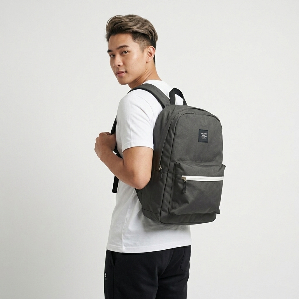 Throox Tas Ransel ||  KYGO Grey Backpack