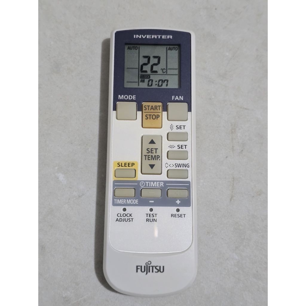 REMOT AC FUJITSU INVERTER ORIGINAL
