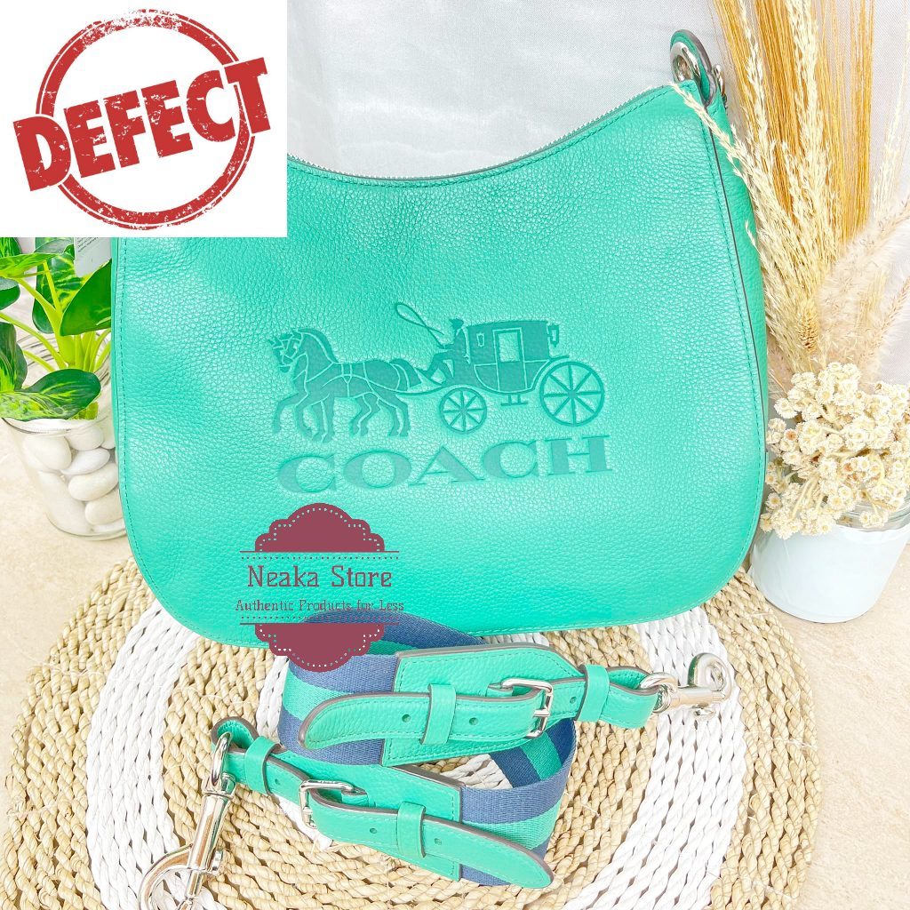 Tas Wanita leather C o a c h jes hobo F72702 - defect