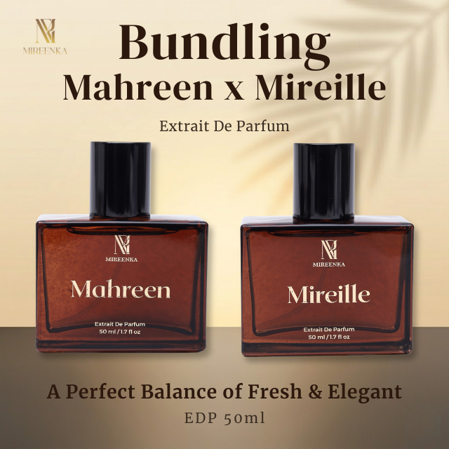 Bundling Parfum Mahreen x Mireille Extrait De Parfum 50ml Original - Wangi Elegant Fresh Luxury Taha