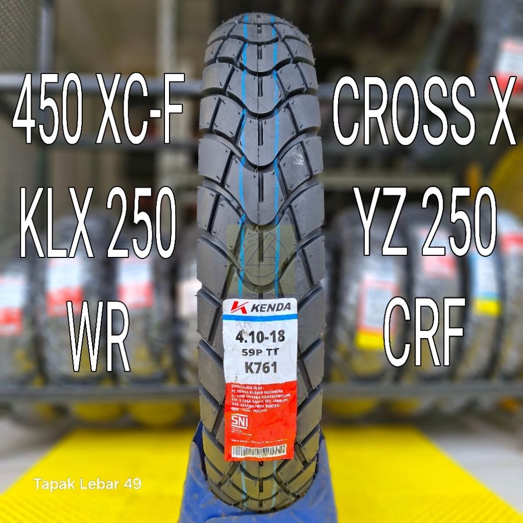 Ban KENDA K761 Dual Purpose 4.10 - 18 Ring 18 eq 100/100-18 110/100-18 110/90-18 110/80-18 100/90-18