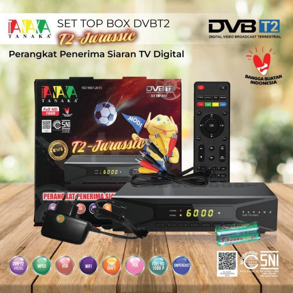 SET TOP BOX TV DIGITAL T2 TANAKA - JURASSIC / STB TV