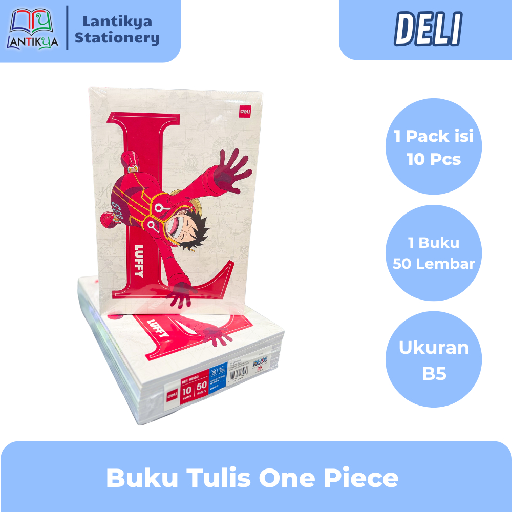 [1 PACK] Buku Tulis DELI B5 / Buku Tulis Isi 50 Lembar