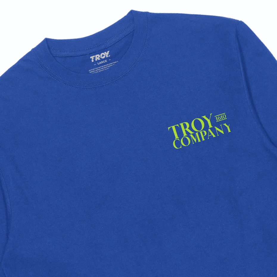 Troy Company Kaos Pria Lengan Panjang Biru Benhur - Sea Symphony Longsleeve Tshirt Royal Blue LSD 3159