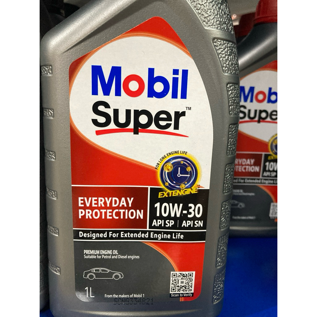 oli mobil super Sae 10w-30 fullsyn kemasan liter