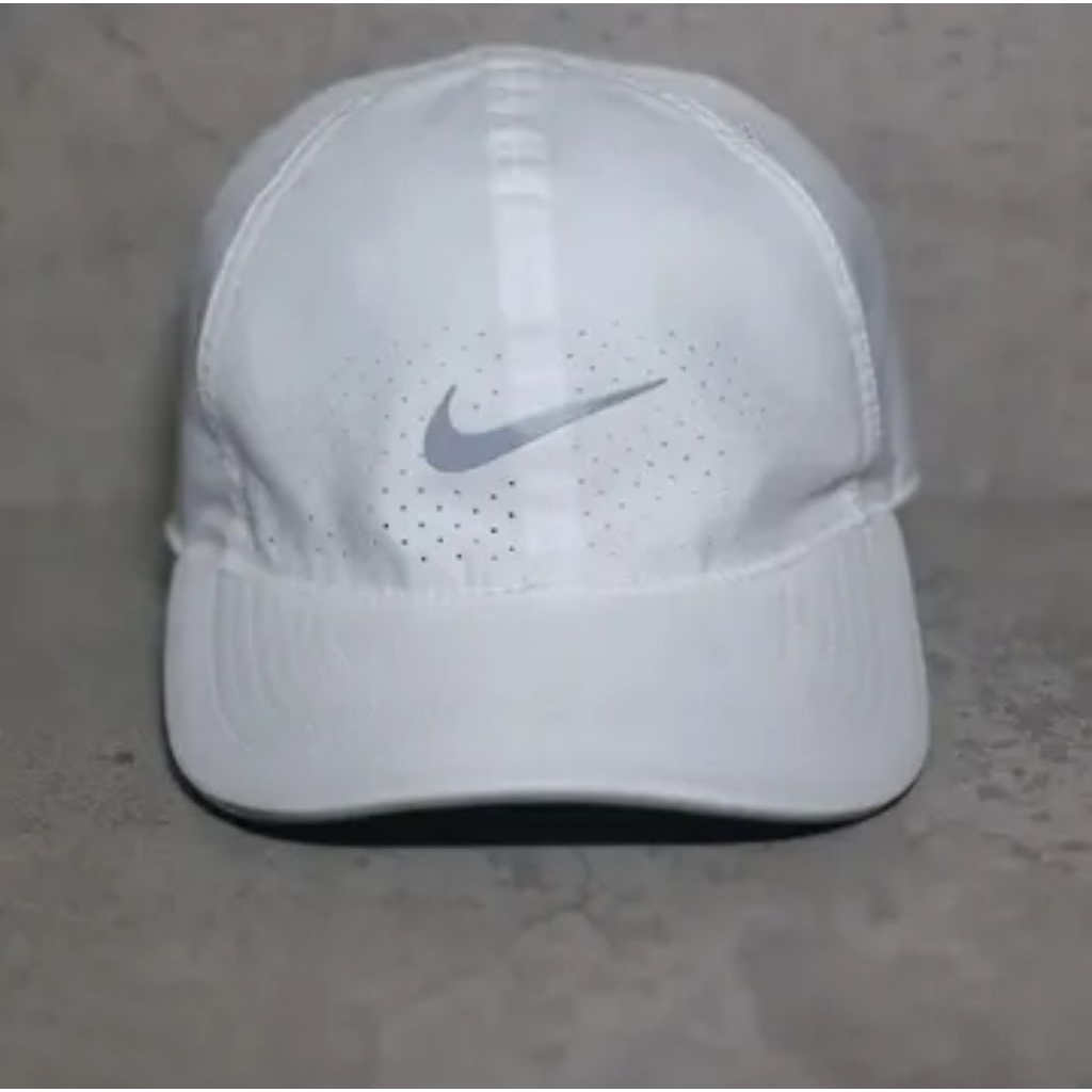 Topi sport casual NIKE DRI-FIT ORIGINAL putih
