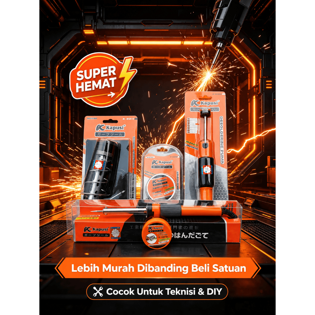 Kapusi Paket Solder Set Solder Lengkap Co