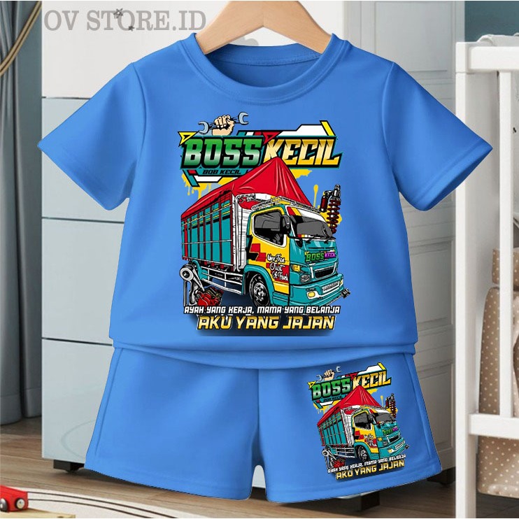 OV STORE.ID-SETELAN BAJU ANAK PEREMPUAN/ LAKI LAKI USIA 1-8 TAHUN BAHAN KATUN COMBED PREMIUM /SETELA