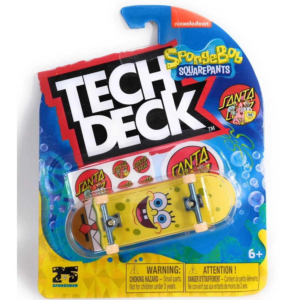 TECH DECK SPONGEBOB SQUAREPANTS SANTA CRUZ FINGERBOARD