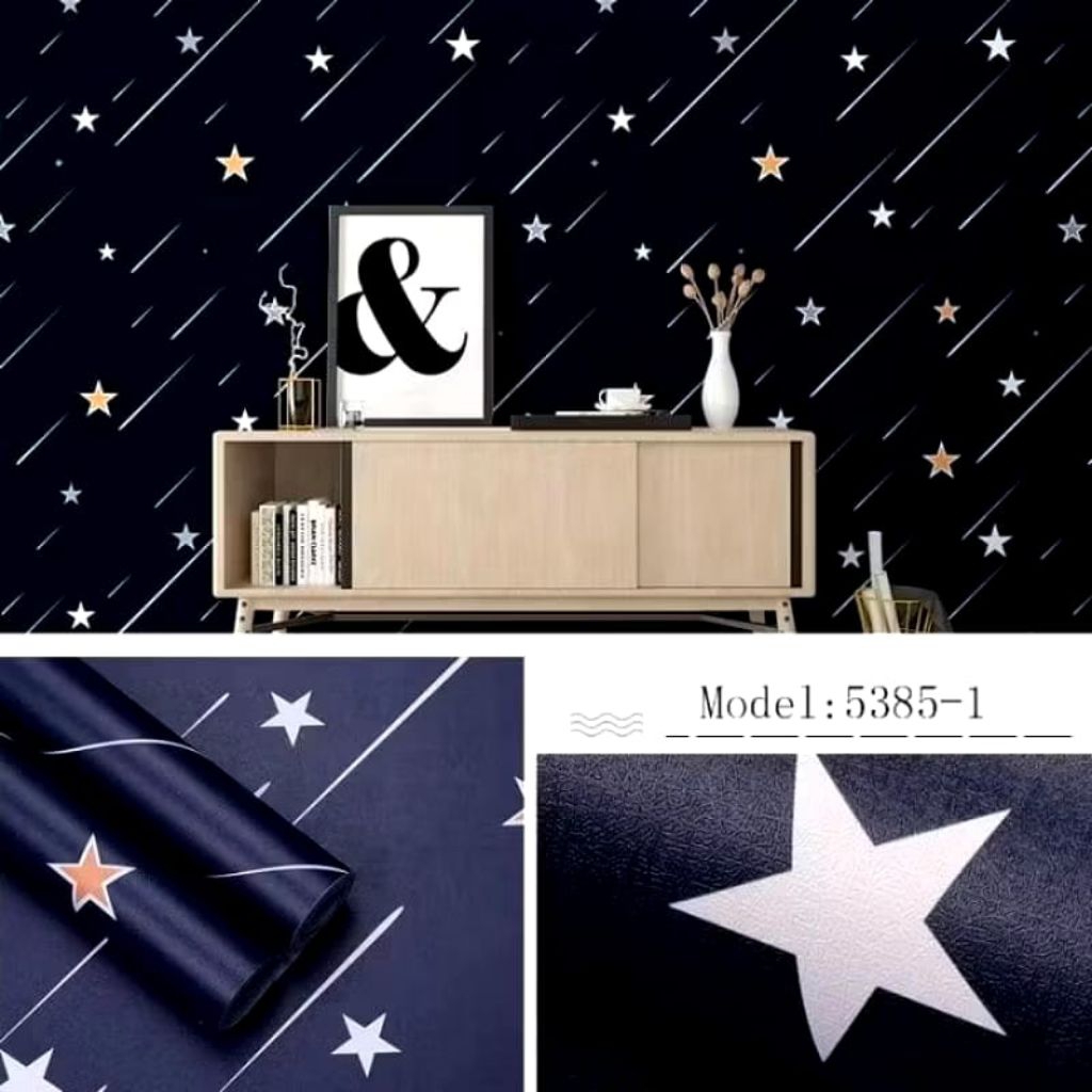 Wallpaper Dinding Wallpaper Dinding Karakter Anak Cowok Biru Wallpaper Dinding Kamar Tidur 8M