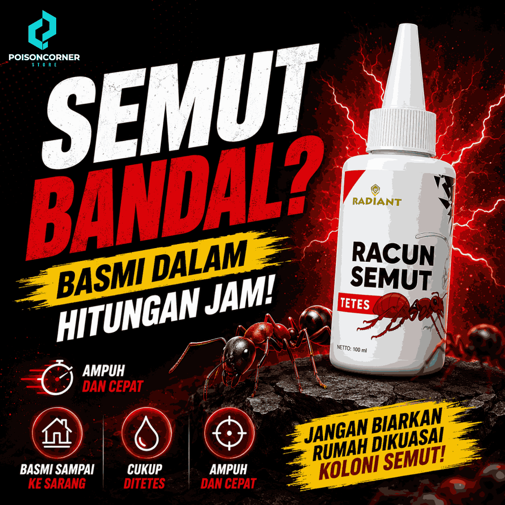 RACUN PEMBASMI SEMUT SUPER AMPUH OBAT RACUN ANTI SEMUT PENGUSIR SEMUT MERAH SEMUT RANGRANG PEMBASMI