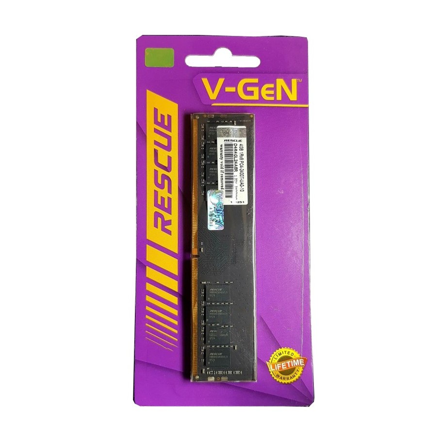 Ram 8GB DDR4 (4x2) dual channel 2400mhz