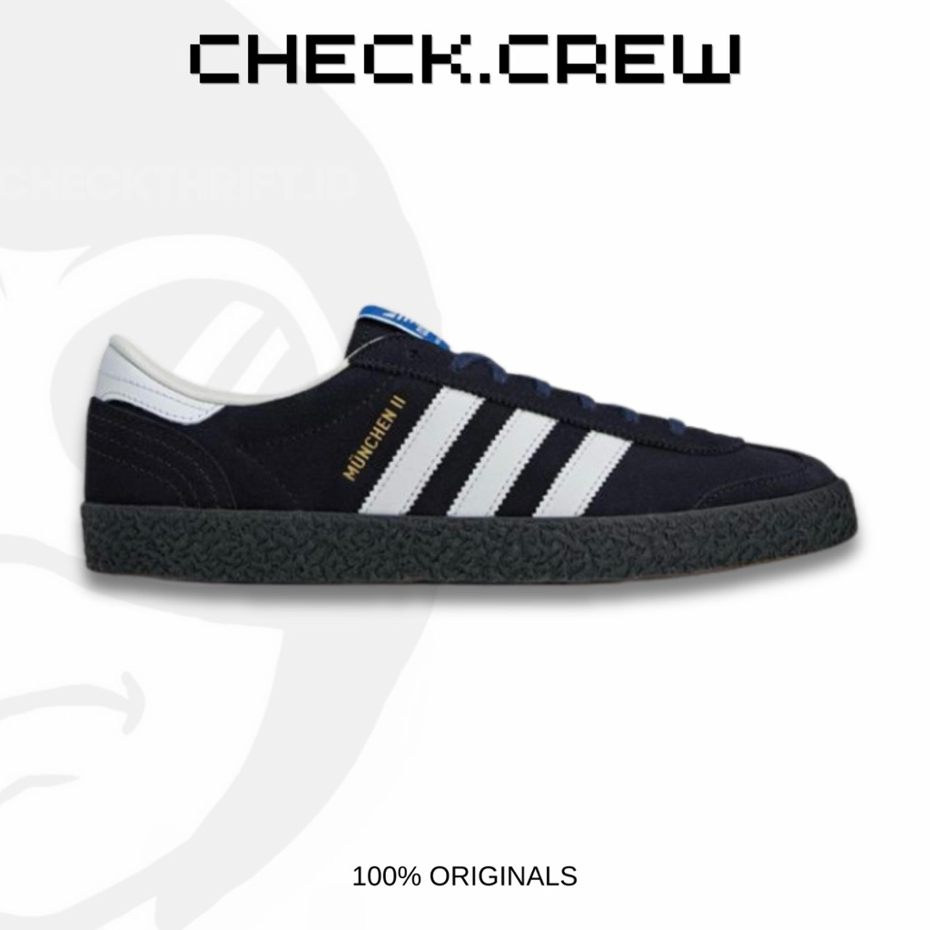 Adidas Munchen II SPZL - Black Blue Gum