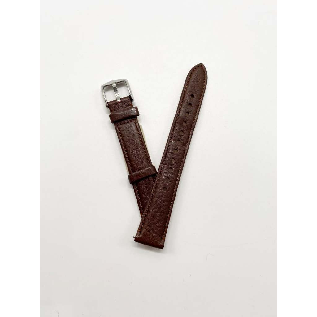 Aksesoris -   Dark Brown Leather Watch Strap 16 mm