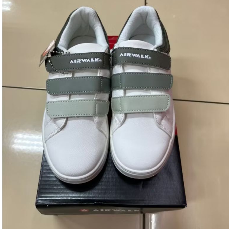 AIRWALK ERQA SEPATU KASUAL ANAK PRIA/WANITA/UNISEX ORIGINAL_WHITE OLIVE/PUTIH OLIVE