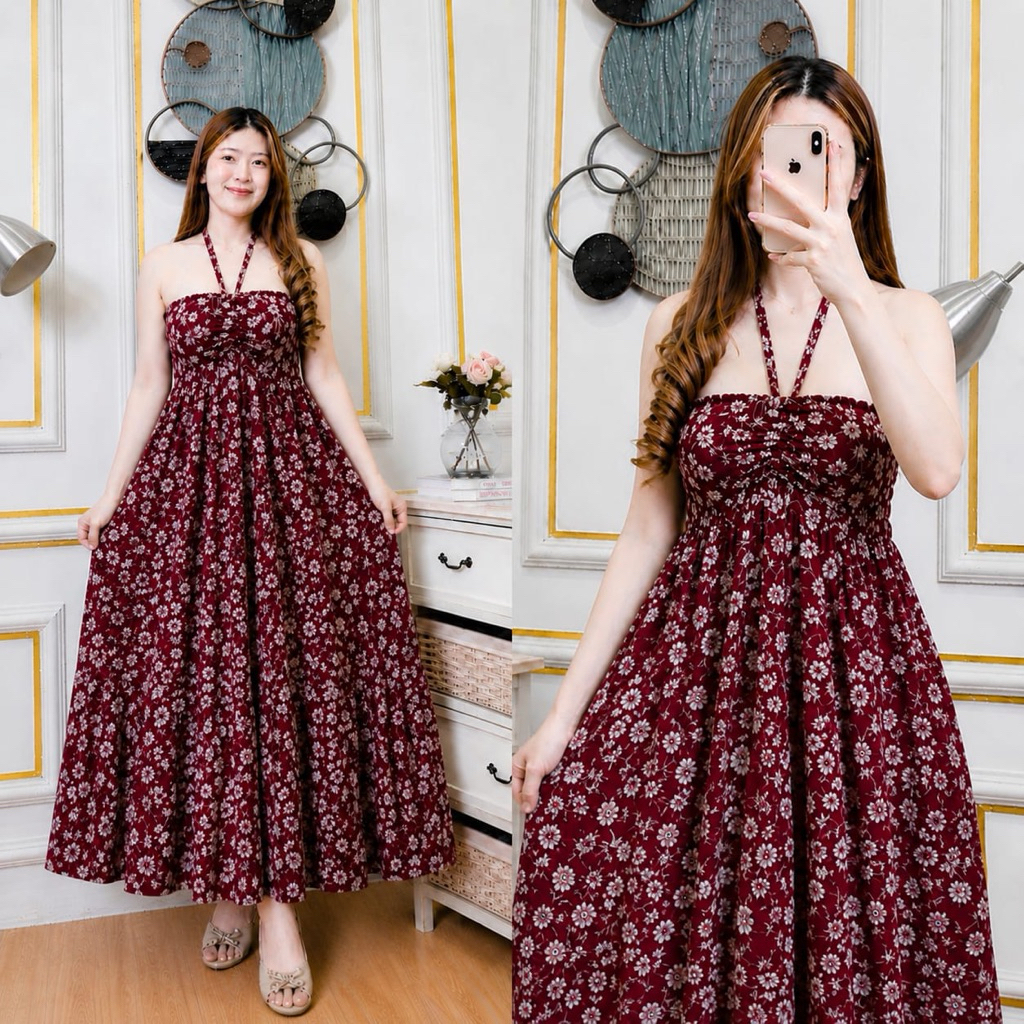 daster carmen/dress carmen/tali leher/daster sexy/daster anti pelakor/daster putri bali/katun rayon