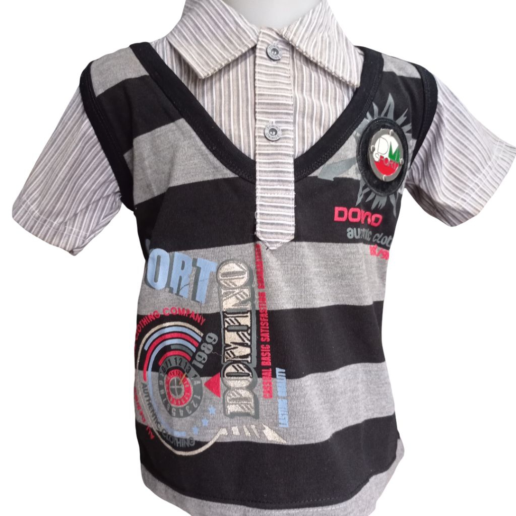 Kaos Kerah Anak Laki-laki  Domino Kids