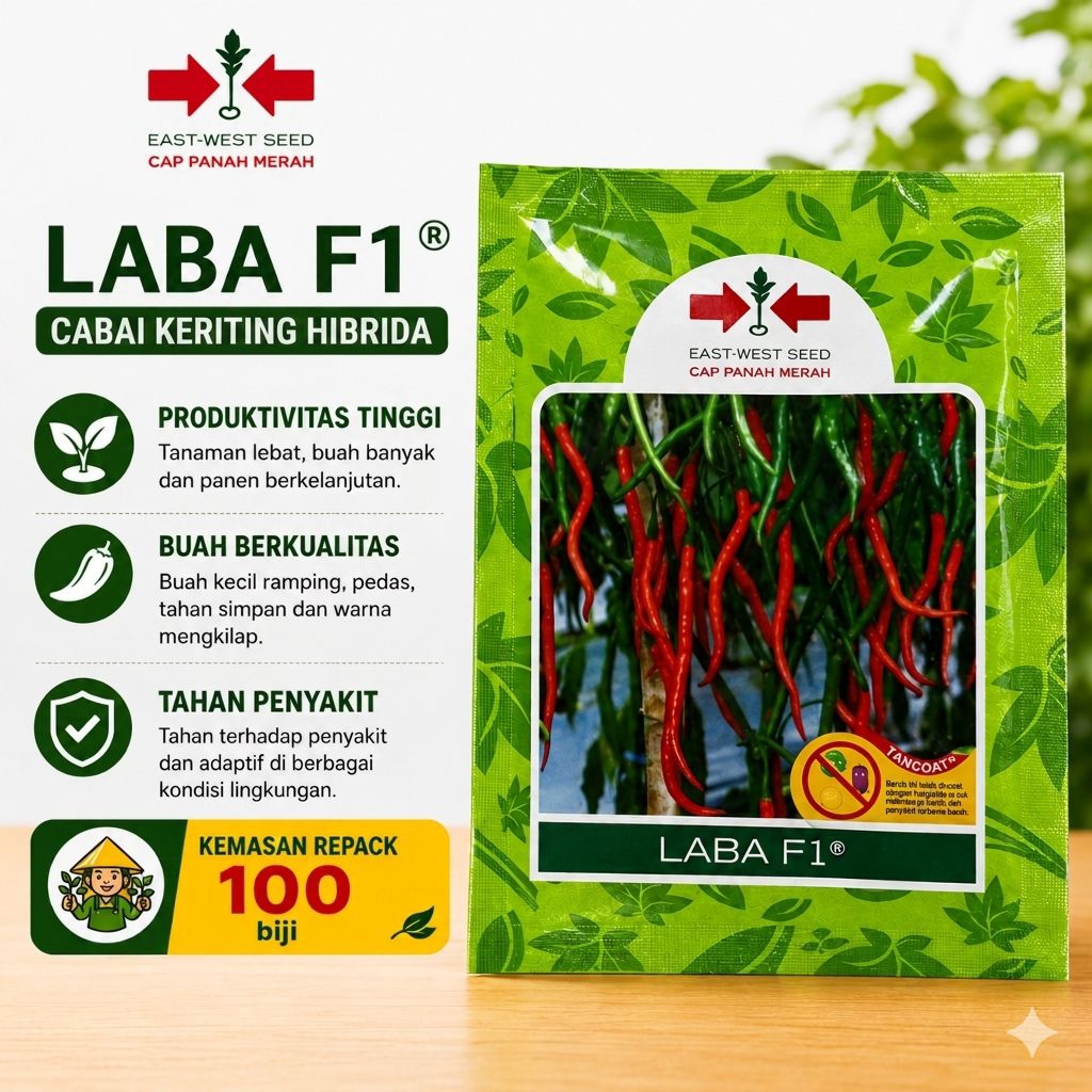 Benih Cabai LABA F1 Cap Panah Merah Repack 100 biji